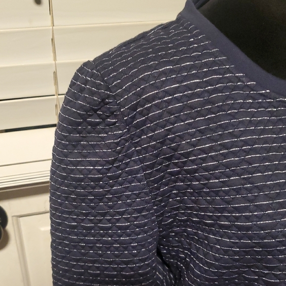 Charter Club Women's Blue Patterned Crewneck Top NWT - Picture 6 of 11